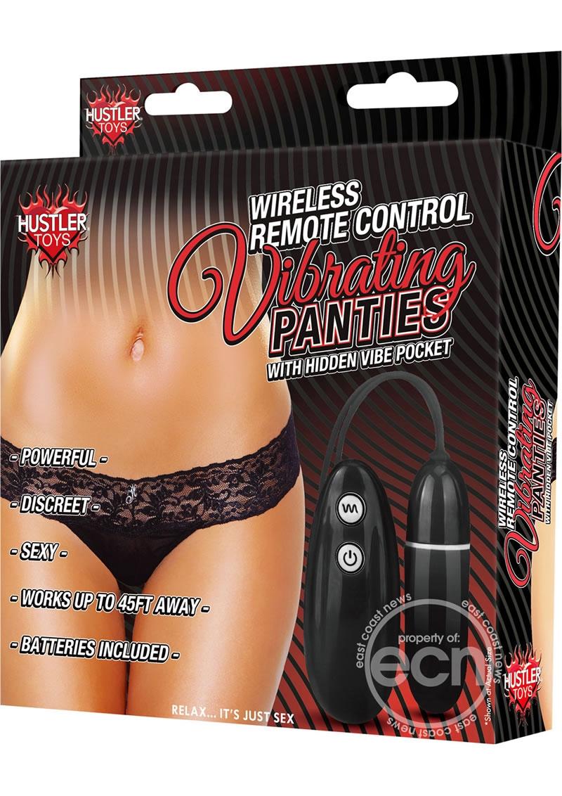 Wireless Remote Control Vibrating Panties Panty Vibe -Medium/Large - Black
