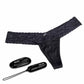 Wireless Remote Control Vibrating Panties Panty Vibe -Medium/Large - Black