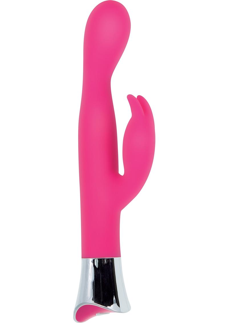 Adam & Eve G-Bunny Slim Silicone Rabbit Vibrator - Pink