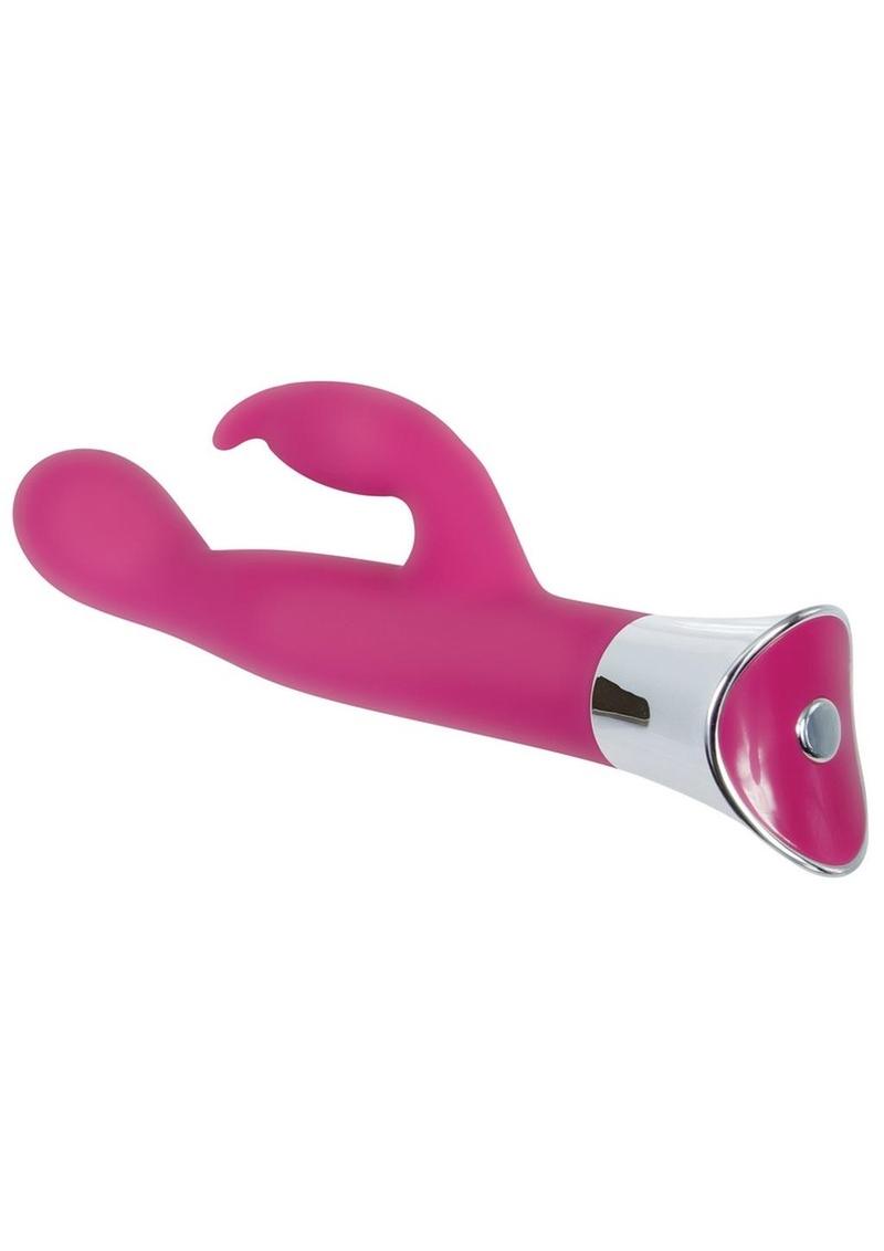 Adam & Eve G-Bunny Slim Silicone Rabbit Vibrator - Pink