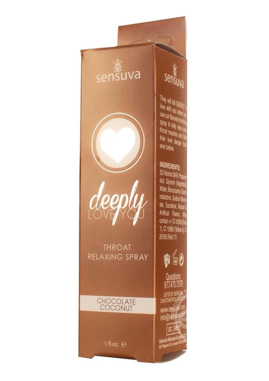 Deeply Love You Throat Relaxing Spray Chocolate Coconut 1oz