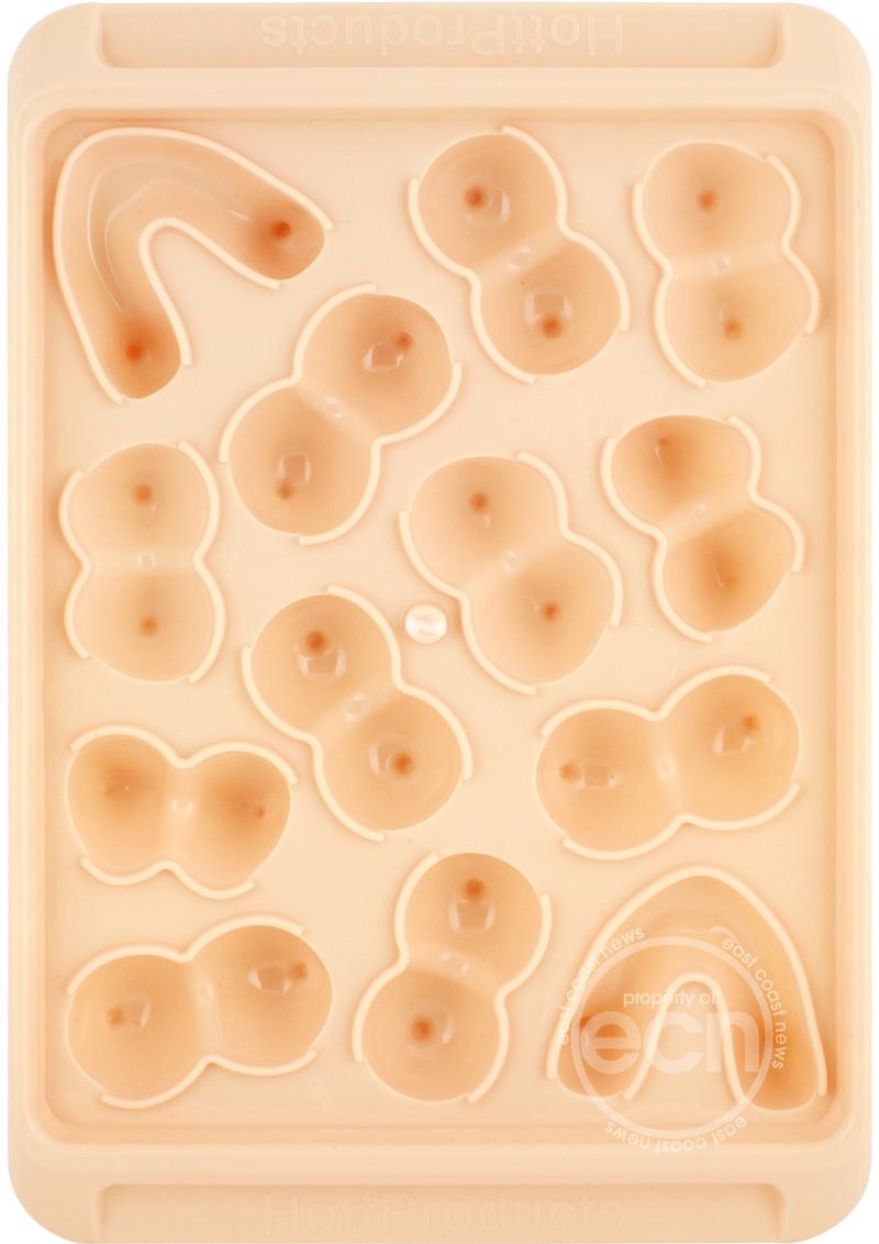 Boobie Ice Tray Flesh 2 Pack