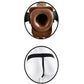Fetish Fantasy Series Hollow Strap-On Dildo with Balls and Stretchy Harness 7in - Chocolate