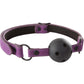 Lust Bondage Ball Gag - Purple/Black