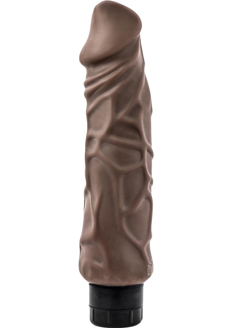 Au Naturel Home Wrecker Vibrating Dildo 9.5in - Caramel