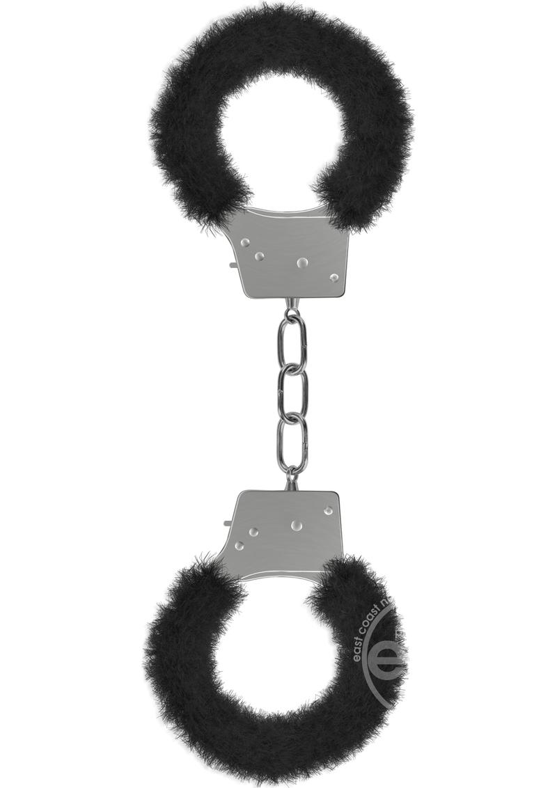 Ouch! Beginner's Furry Handcuffs - Black