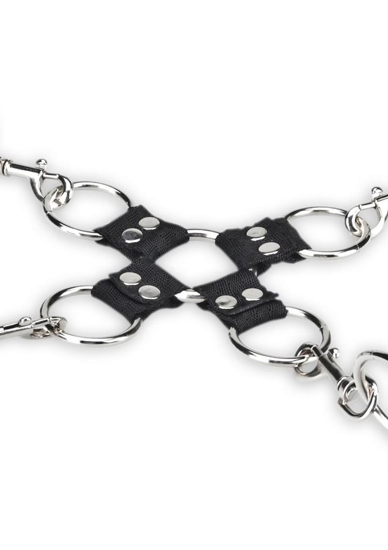 Lux Fetish Hogtie Set (5 piece set) - Black