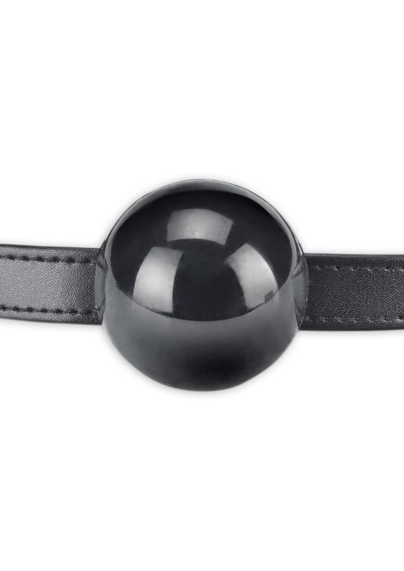 Lux Fetish Silicone Ball Gag - Black