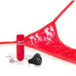 My Secret USB Rechargeable Panty Vibe Set with Silicone Remote Control Ring Waterproof - Red