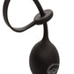 Silicone Weighted Lasso Cock Ring - Black