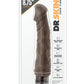 Dr. Skin Cock Vibe 6 Vibrating Dildo 8.75in - Chocolate
