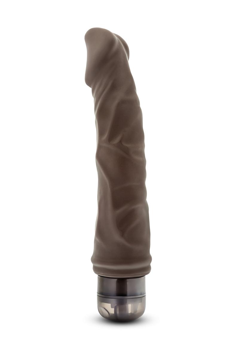 Dr. Skin Cock Vibe 6 Vibrating Dildo 8.75in - Chocolate