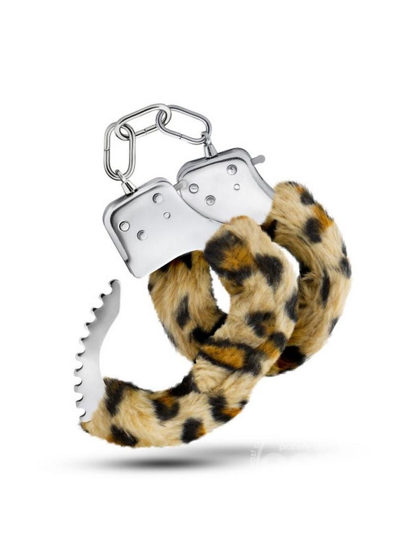 Temptasia Faux Fur Cuffs - Leopard