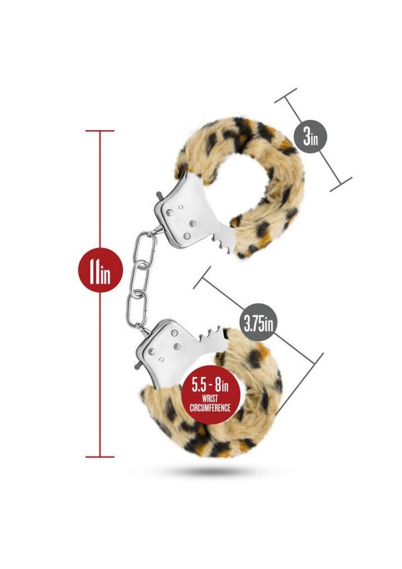 Temptasia Faux Fur Cuffs - Leopard