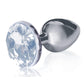 The 9's - The Silver Starter Bejeweled Stainless Steel Plug - Diamond