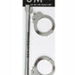 Sex & Mischief Spreader Bar With Metal Cuffs - Silver