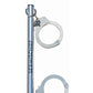Sex & Mischief Spreader Bar With Metal Cuffs - Silver