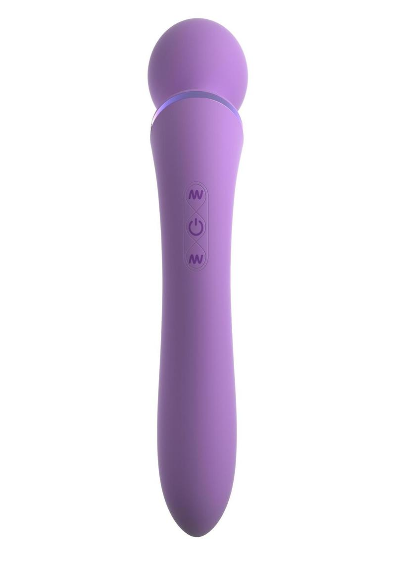 Fantasy For Her Duo Wand Massage Her Silicone Rechargeable Waterproof Purple