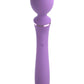 Fantasy For Her Duo Wand Massage Her Silicone Rechargeable Waterproof Purple
