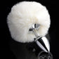 Tailz Fluffy Bunny Tail Anal Plug - White