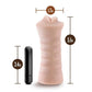 M for Men Angie Vibrating Masturbator with Bullet - Mouth - Vanilla