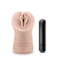 M for Men Ashley Vibrating Masturbator with Bullet - Pussy - Vanilla