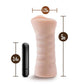 M for Men Rain Vibrating Masturbator with Bullet - Pussy - Vanilla