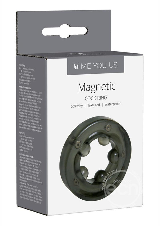 ME YOU US Magnetic Cock Ring - Black