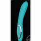 Adam & Eve The G-Gasm Curve Rechargeable Silicone Vibrator - Aqua