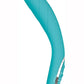 Adam & Eve The G-Gasm Curve Rechargeable Silicone Vibrator - Aqua