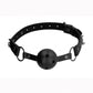 Ouch! Skulls & Bones Breathable Ball Gag Leather - Black