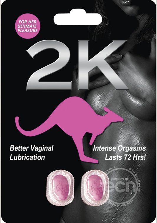 Kangaroo 2K For Her Sexual Enhancement - Pink (2 pack)