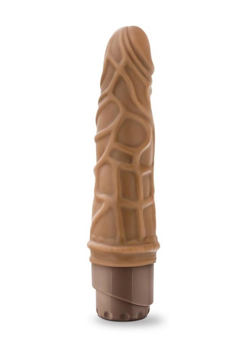 Dr. Skin Cock Vibe 3 Vibrating Dildo 7.25in - Caramel