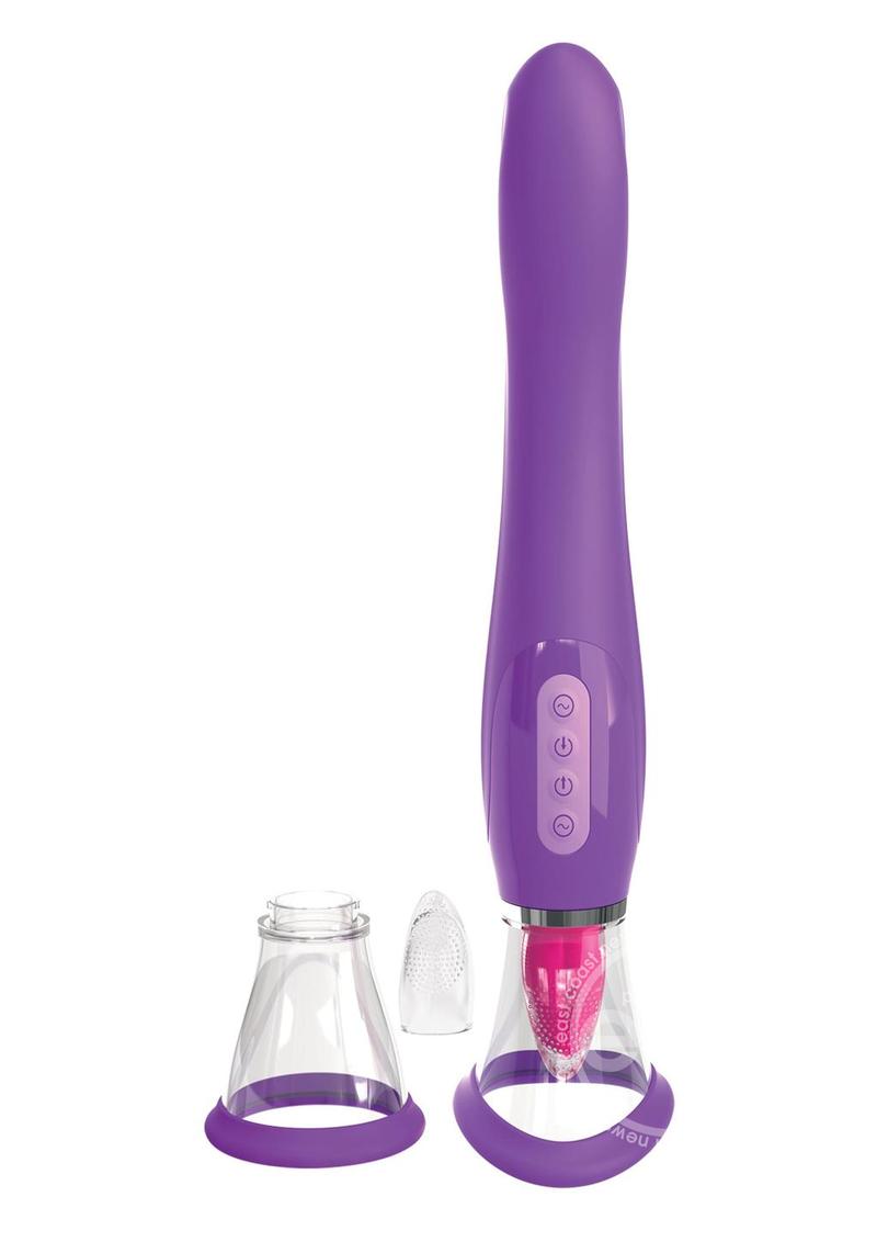 Fantasy For Her Her Ultimate Pleasure Silicone Vibrating Multi Speed USB Rechargeable Clit Stimulator Waterproof Purple