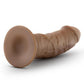 Au Naturel Dildo with Suction Cup 8in - Caramel