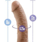 Au Naturel Dildo with Suction Cup 8in - Caramel