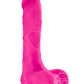 Au Naturel Bold Thrill Dildo with Suction Cup 8.5in - Pink