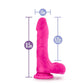 Au Naturel Bold Thrill Dildo with Suction Cup 8.5in - Pink