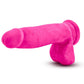 Au Naturel Bold Pleaser Dildo with Suction Cup 7in - Pink