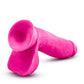 Au Naturel Bold Pleaser Dildo with Suction Cup 7in - Pink