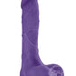 Au Naturel Bold Thrill Dildo with Suction Cup 8.5in - Purple