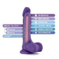 Au Naturel Bold Thrill Dildo with Suction Cup 8.5in - Purple
