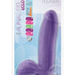 Au Naturel Bold Pleaser Dildo with Suction Cup 7in - Purple