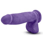 Au Naturel Bold Pleaser Dildo with Suction Cup 7in - Purple