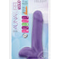 Au Naturel Bold Delight Dildo with Suction Cup 6in - Purple