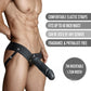 Dr. Skin Hollow Strap-On with Dildo 7in - Black