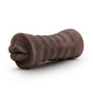 Hot Chocolate Heather Vibrating Masturbator with Bullet - Mouth - Chocolate