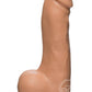 The D Master D Firmskyn Dildo with Balls 7.5in - Vanilla