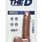 The D Perfect D Firmskyn Dildo with Balls 7in - Caramel