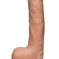 The D Uncut D Firmskyn Dildo with Balls 9in - Vanilla